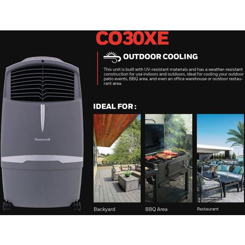  Honeywell 780 CFM 3-Speed Outdoor Rated Portable Evaporative Cooler (Swamp Cooler) with GFCI Cord for 320 sq. ft.