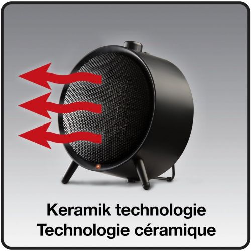  [아마존베스트]Honeywell Round Ceramic Heater HCE200BE4 Black