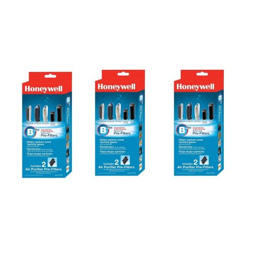  Honeywell HRF-B2 Filter B Household Odor & Gas Reducing Pre-filter (3 Pack)