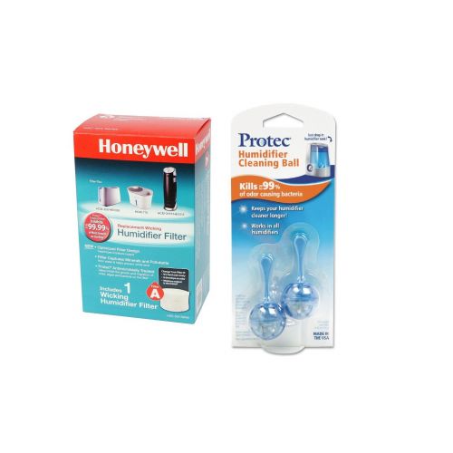  Honeywell HAC-504AW Humidifier Replacement Filter, Filter A, and ProTec PC2-V1 Humidifier Tank Cleaning Cartridges