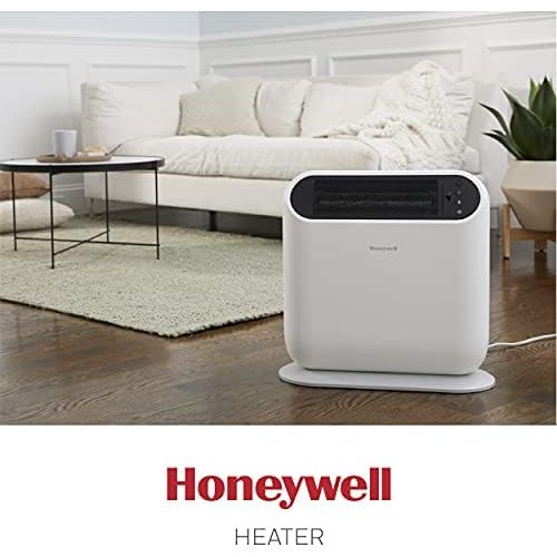  Honeywell ThermaWave 6 Ceramic Technology Space Heater, White ? Ceramic Heater with Programmable Thermostat