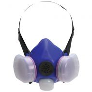 Honeywell B230050 Blue 1H Half Mask Respirator with P100 Filters and Splash Guards, Large, Royal Blue