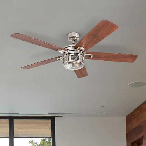  Honeywell 50610-01 Bonterra Ceiling Fan, 4.5 W, 120 V, 52-inch, Brushed Nickel