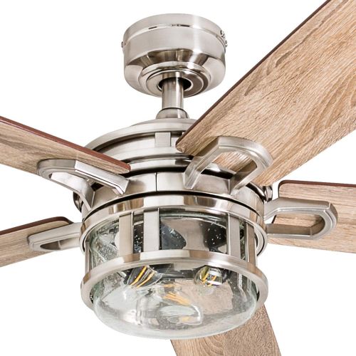  Honeywell 50610-01 Bonterra Ceiling Fan, 4.5 W, 120 V, 52-inch, Brushed Nickel