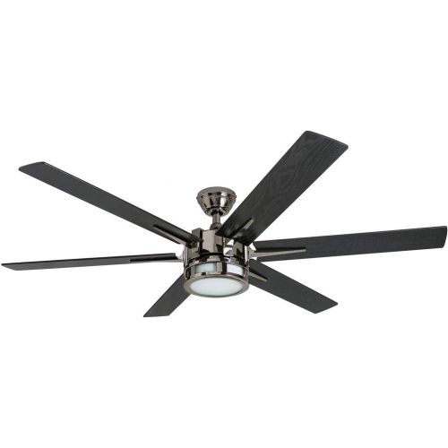  Honeywell Ceiling Fans 51035-01Kaliza Modern LED Ceiling Fan with Remote Control, 6 Blade Large 56, Gun Metal 52