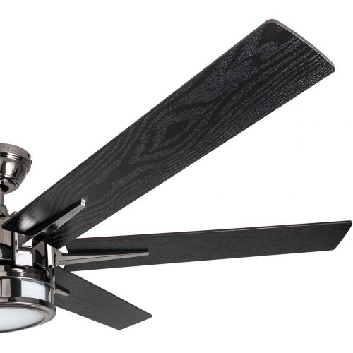  Honeywell Ceiling Fans 51035-01Kaliza Modern LED Ceiling Fan with Remote Control, 6 Blade Large 56, Gun Metal 52