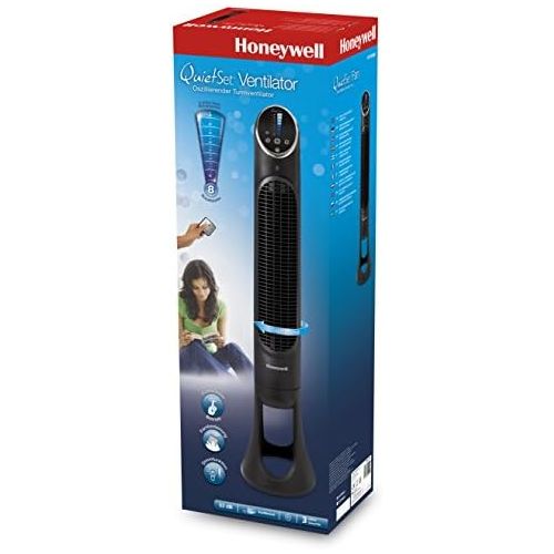  [아마존베스트]Honeywell Quiet-Set Tower Fan with Remote Control, black, HYF290E4