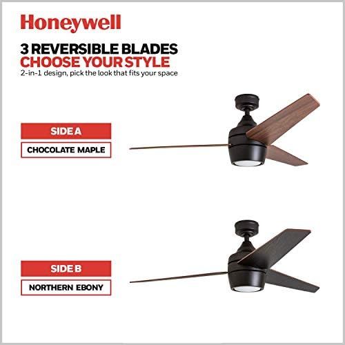  [아마존베스트]Honeywell Ceiling Fans 50603 Eamon Modern Ceiling Fan with Remote Control, 52”, Bronze