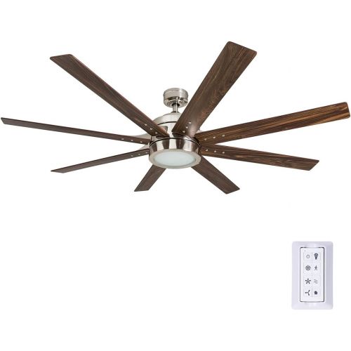  [아마존베스트]Honeywell Ceiling Fans Honeywell 50608-01 Xerxes Ceiling Fan with Remote Control, 62” Blades, Brushed Nickel