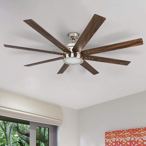  [아마존베스트]Honeywell Ceiling Fans Honeywell 50608-01 Xerxes Ceiling Fan with Remote Control, 62” Blades, Brushed Nickel