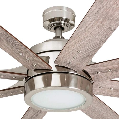  [아마존베스트]Honeywell Ceiling Fans Honeywell 50608-01 Xerxes Ceiling Fan with Remote Control, 62” Blades, Brushed Nickel