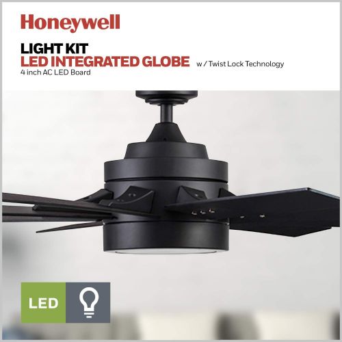  Honeywell Ceiling Fans 51473-01 Xerxes Ceiling Fan, 62, Matte Black