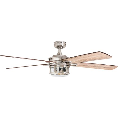  Honeywell Ceiling Fans 50610-01 Bontera Ceiling Fan, 52, Brushed Nickel