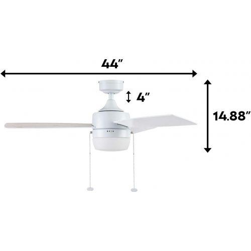  Honeywell Ceiling Fans 50616-01 Barcadero Ceiling Fan, 44, Brushed Nickel