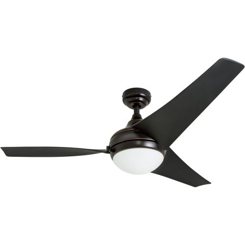 Honeywell Ceiling Fans 50195 Rio 54 Ceiling Fan with Integrated Light Kit and Remote Control, Brushed Nickel
