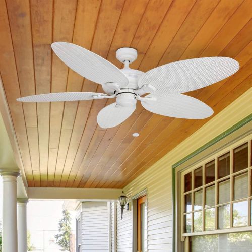  Honeywell Ceiling Fans Honeywell Duvall 52-Inch Tropical Ceiling Fan with Five Wet Rated Wicker Blades, IndoorOutdoor Rated, Bronze