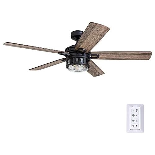  Honeywell Ceiling Fans 50690-01 Bonterra, 52 inches, Matte Black