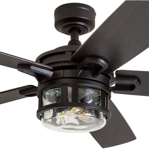  Honeywell Ceiling Fans 50690-01 Bonterra, 52 inches, Matte Black