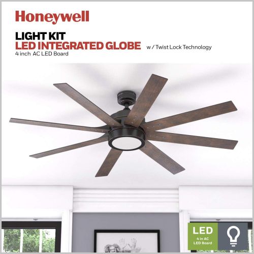  Honeywell Ceiling Fans 50609-01 Xerxes Ceiling Fan with Remote Control, 62”, Espresso Bronze