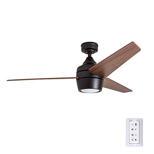  Honeywell Ceiling Fans 50603-01 Remote Control Led Eamon Modern Ceiling Fan, 52, Bronze