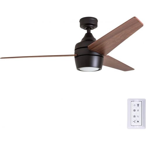  Honeywell Ceiling Fans 50603-01 Remote Control Led Eamon Modern Ceiling Fan, 52, Bronze