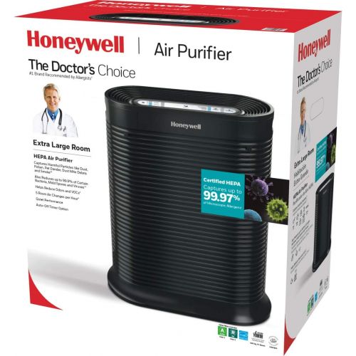 [아마존베스트]Honeywell True HEPA Allergen Remover, 465 sq. Ft, HPA300, Extra-Large Room, Black