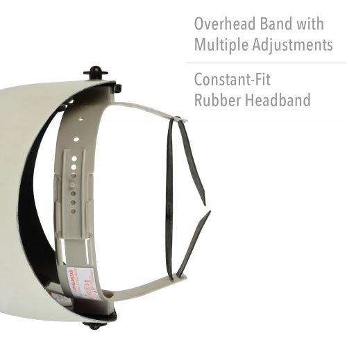  Fibre-Metal by Honeywell 110WH 10 Piece Helmet with Ratchet Headgear, White