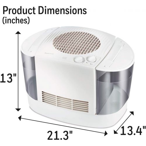  Honeywell HEV685W Top Fill Console Humidifier, White