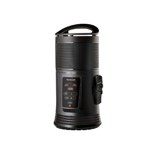  Honeywell Ceramic Surround Heat Whole Room Heater w Remote Control - Black, HZ-445R