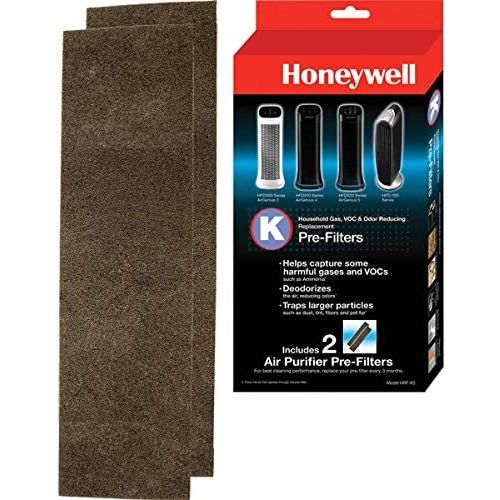  Bundle of Four Honeywell Filter K Household Odor & Gas Reducing Pre-filter 2 Packs, HRF-K2