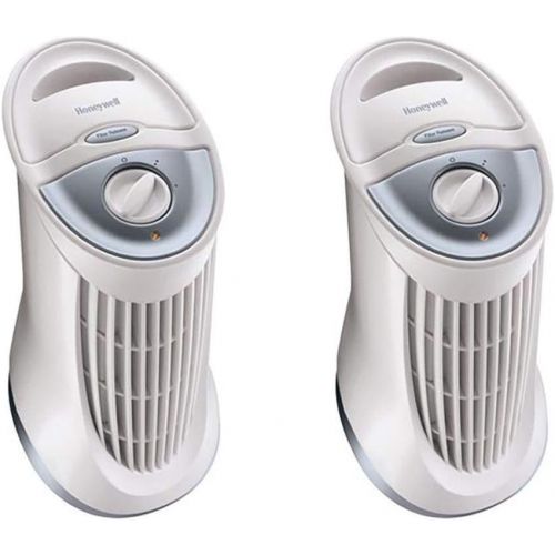  Honeywell HFD-010 QuietClean Washable Filter Compact Tower Air Purifier, 2-Pack