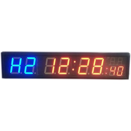  HongHao 4 8Digits 2Bluce 4Red LED Countdown Clock Workout Timer For Garage Home Gym Crossfit Training EMOM Tabata Fitness Timer