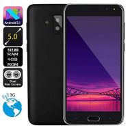 Hongxin 5.0 inch Dual HD Camera Mobile Phone,Android 5.1 2+ 4G Large Memory GPS 3G Call Smartphone (Black, 5.0 inch)