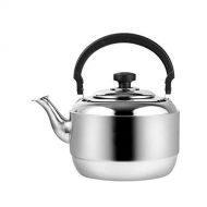 Hongyuantongxun Teapot - Whistling my fastest boiling, 304 stainless steel teapot - large capacity 5L-6L-7L (Capacity : 7L, Color : Silver)