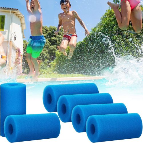  Honoson Pool Filter Sponge Cartridge Swimming Pool Filter Foam Pool Cleaner Foam Replacement Reusable Washable Hot Tub Cleaner Tool Compatible with Intex Type A Cleaning Replacemen