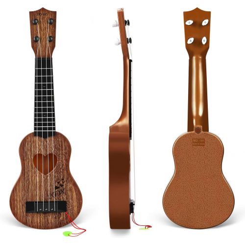  [아마존베스트]Hony Kids Toy Classical Ukulele Guitar Musical Instrument (Brown)