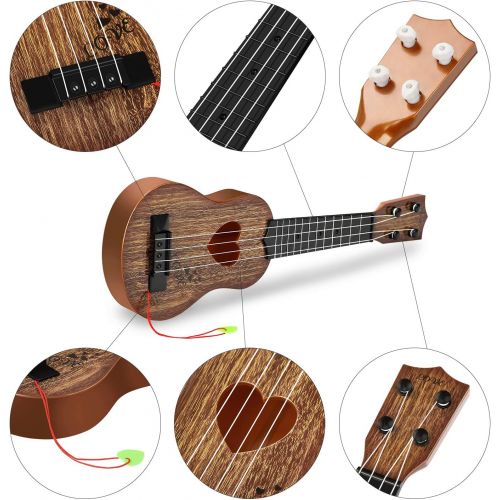  [아마존베스트]Hony Kids Toy Classical Ukulele Guitar Musical Instrument (Brown)