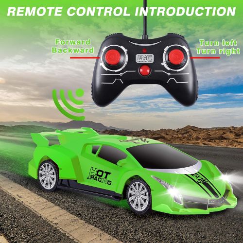  Hony Remote Control Car, 2.4Ghz 1/18 Scale Model Racing Car Toys, RC Car for Kids and Boys with Cool Led Lights, Hobby RC Cars Toys for Age 3 4 5 6 7 8-12 Year Old Boys Girls Birthday G
