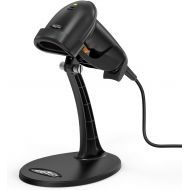 [아마존베스트]HooToo Barcode Scanner USB Barcode Scanner for Computer, Wired Barcode Scanner with Stand, Fast and Precise Auto Scan Support Windows/Mac OS/Android System, Work with Excel and Oth