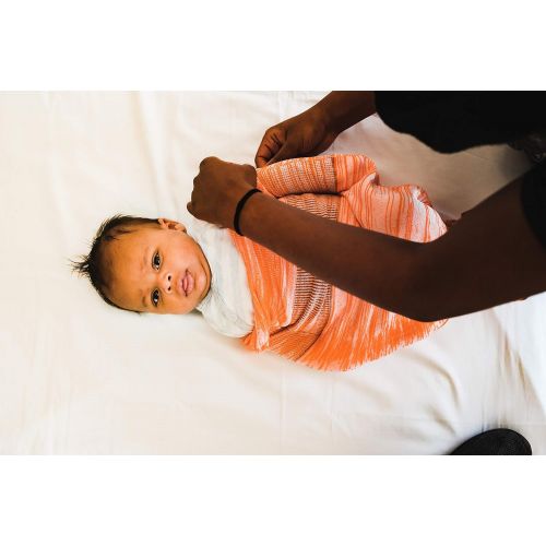  Hoodini (Orange - Small) Safe Soft Swaddle Sack for Sleeping Newborn Baby