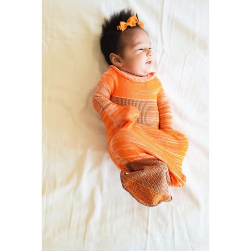  Hoodini (Orange - Small) Safe Soft Swaddle Sack for Sleeping Newborn Baby