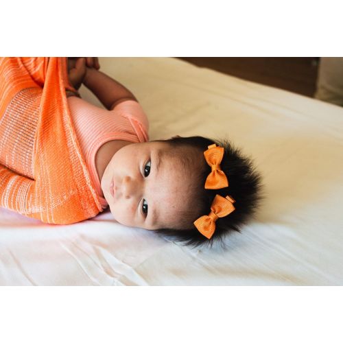  Hoodini (Orange - Small) Safe Soft Swaddle Sack for Sleeping Newborn Baby