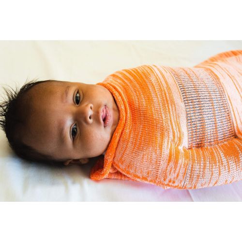  Hoodini (Orange - Small) Safe Soft Swaddle Sack for Sleeping Newborn Baby