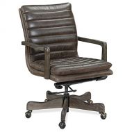 Hooker Furniture Langston Leather Swivel Home Office Chair in Buckaroo