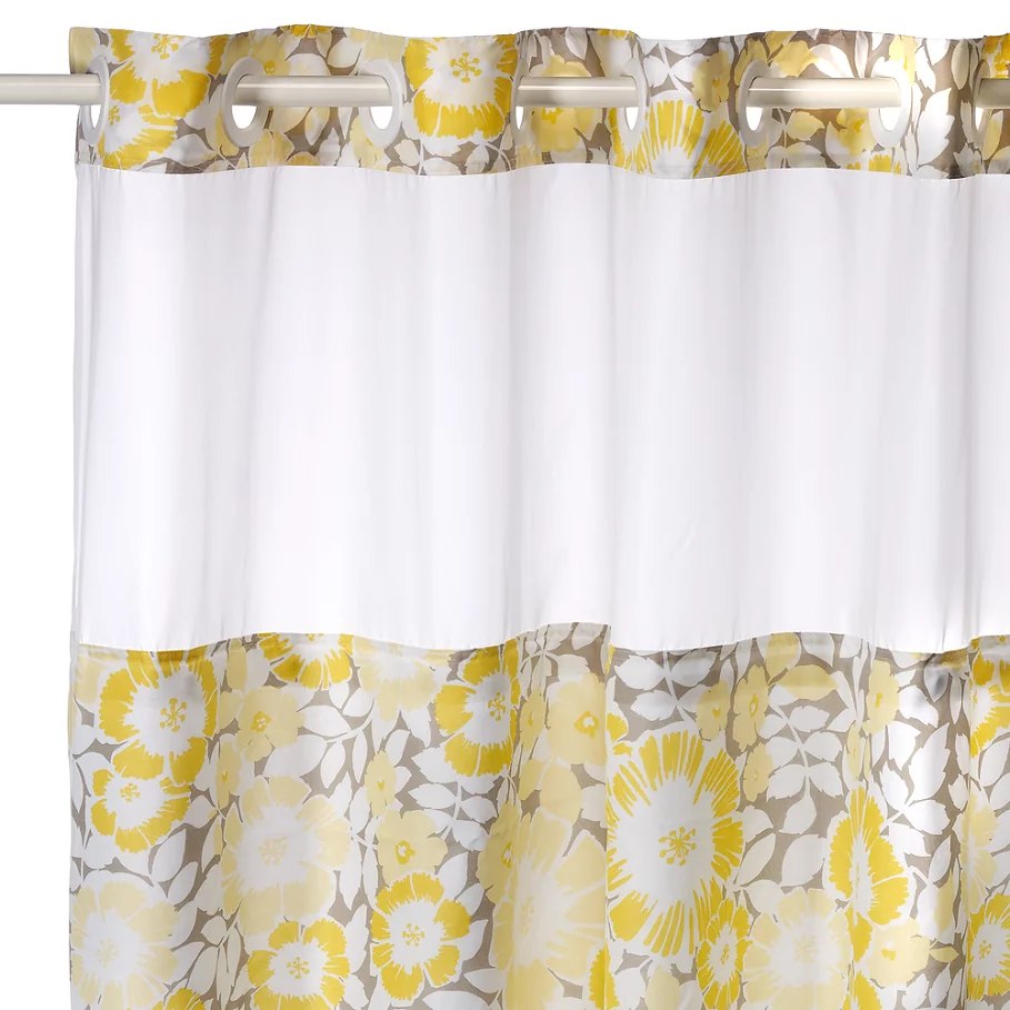 Fan Floral Hookless Shower Curtain