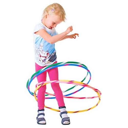  [아마존베스트]Hoopomania Colourful Children’s Hula Hoop Tyres for Small Professionals