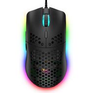 [아마존베스트]Hoopond Ziyoulang Wired Gaming Mouse 69G Honeycomb Shell, Lightweight Mouse with 6400 DPI, 6-Button Programmable USB Gaming Mice