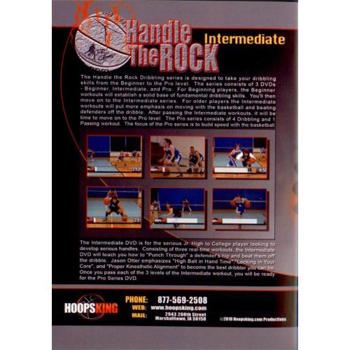  HoopsKing Jason Otters Handle the Rock Intermediate Dribbling Workouts Basketball Coaching DVD