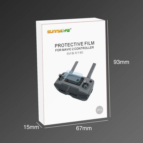  [아마존베스트]Hooshion 2pcs Ultrathin Clear Dustproof Screen Protector Protective Film Skin for DJI Mavic 2 Pro/Zoom Remote Controller Accessories