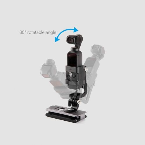  Hooshion Action Camera L- Shape Bracket for DJI/OSMO Action/OMSO Pocket Handle Gimbal, L Holder Mount for GoPro Action Camera Interface Conversion 180°Rotatable